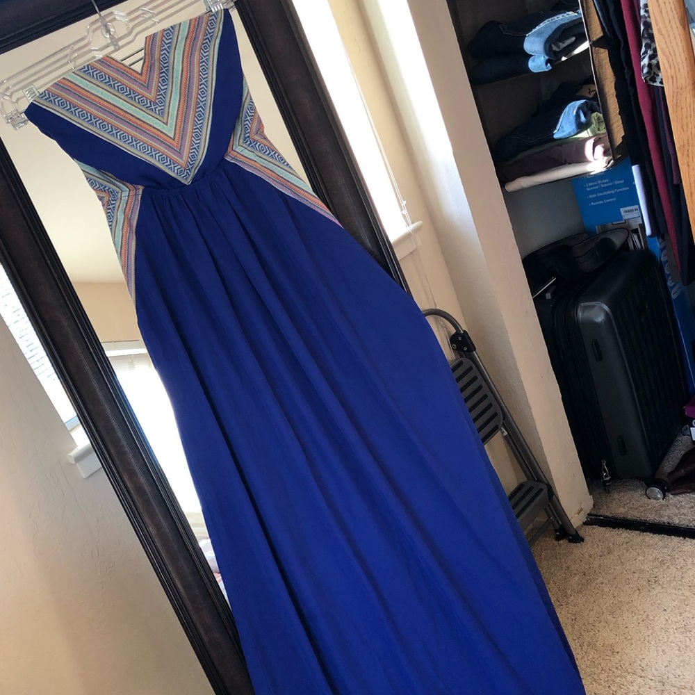 Francesca’s royal blue maxi dress